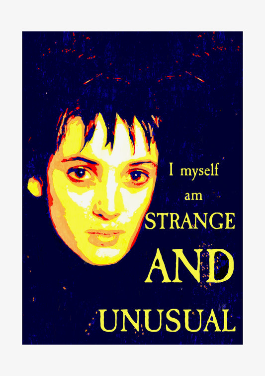 Winona Ryder Strange Unusual Signed Print (various sizes)