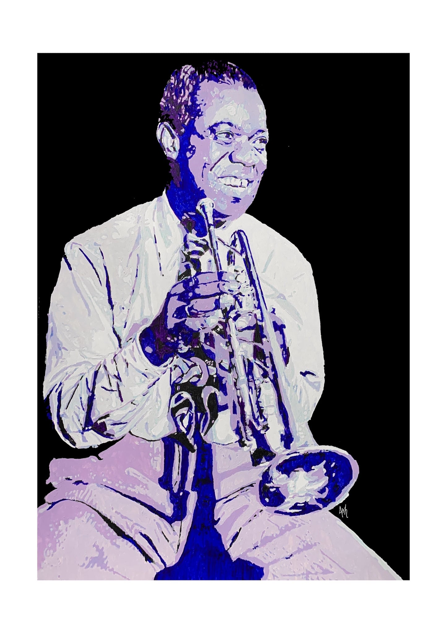 Louis Armstrong Signed Print (various sizes)