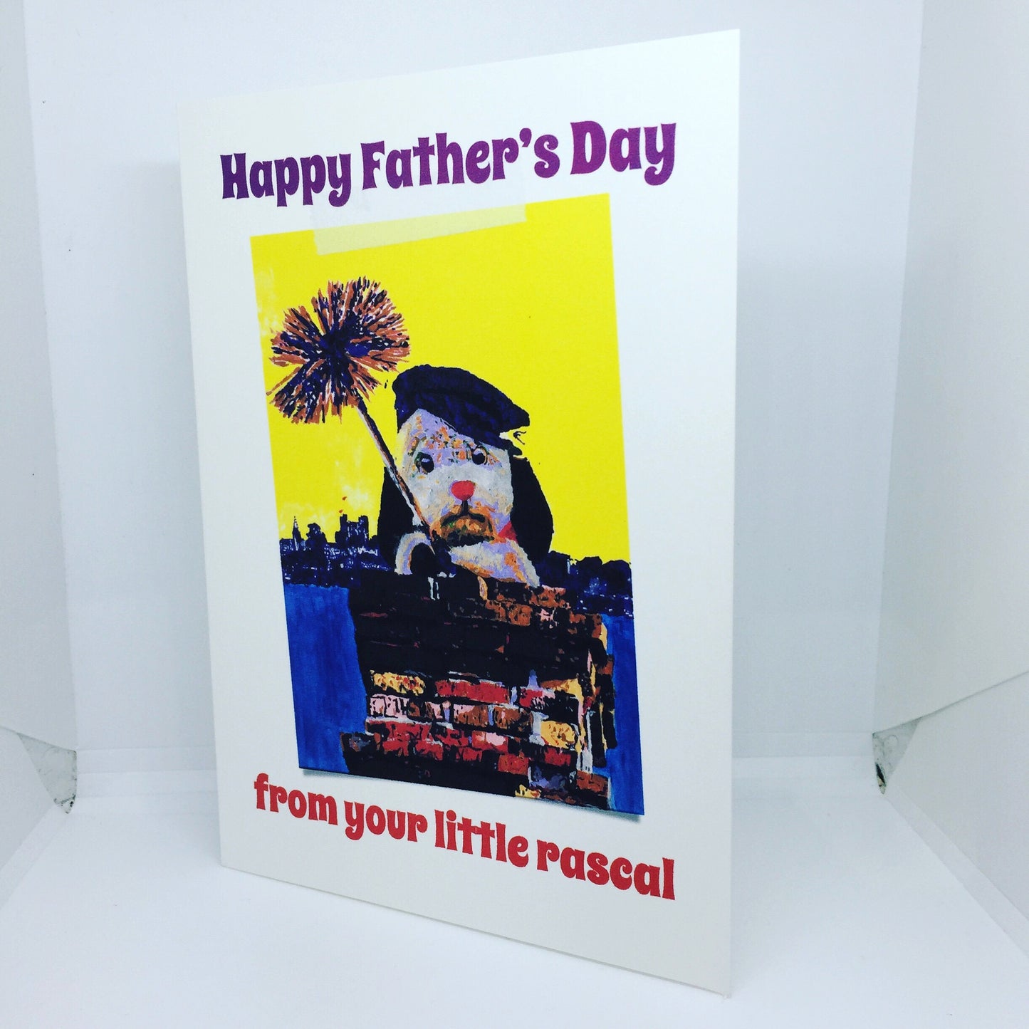 Father's Day Sweep Chimney Card: 13 x 18cm