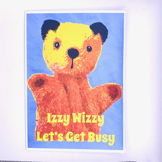 Sooty Izzy Wizzy Romantic Valentines Card: 13 x 18cm