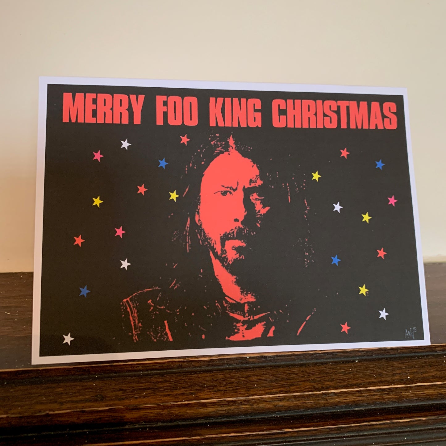 Dave Grohl Foo Fighters Christmas Card: 13 x 18cm