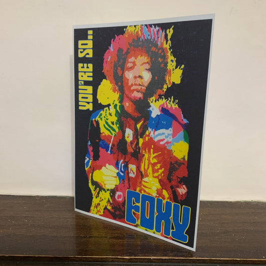 Jimi Hendrix Romantic Valentines Card: 13 x 18cm