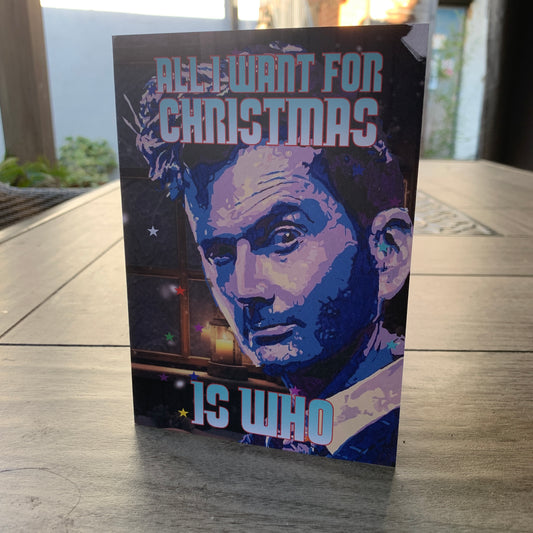 David Tennant The 14th Doctor Who Christmas Card: 13 x 18cm