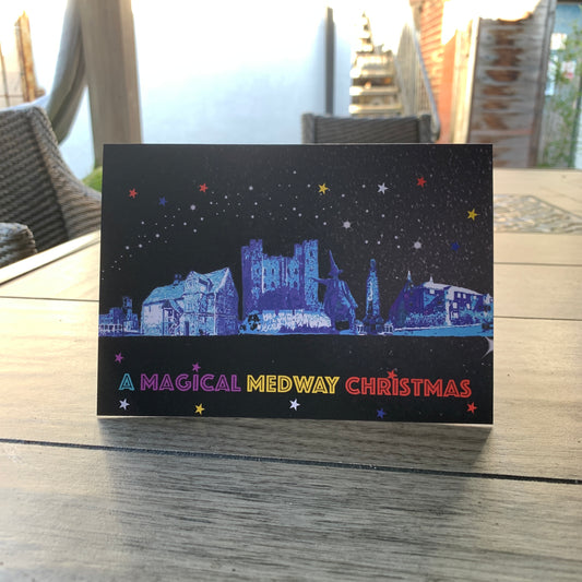 Magical Medway Christmas Card: 13 x 18cm