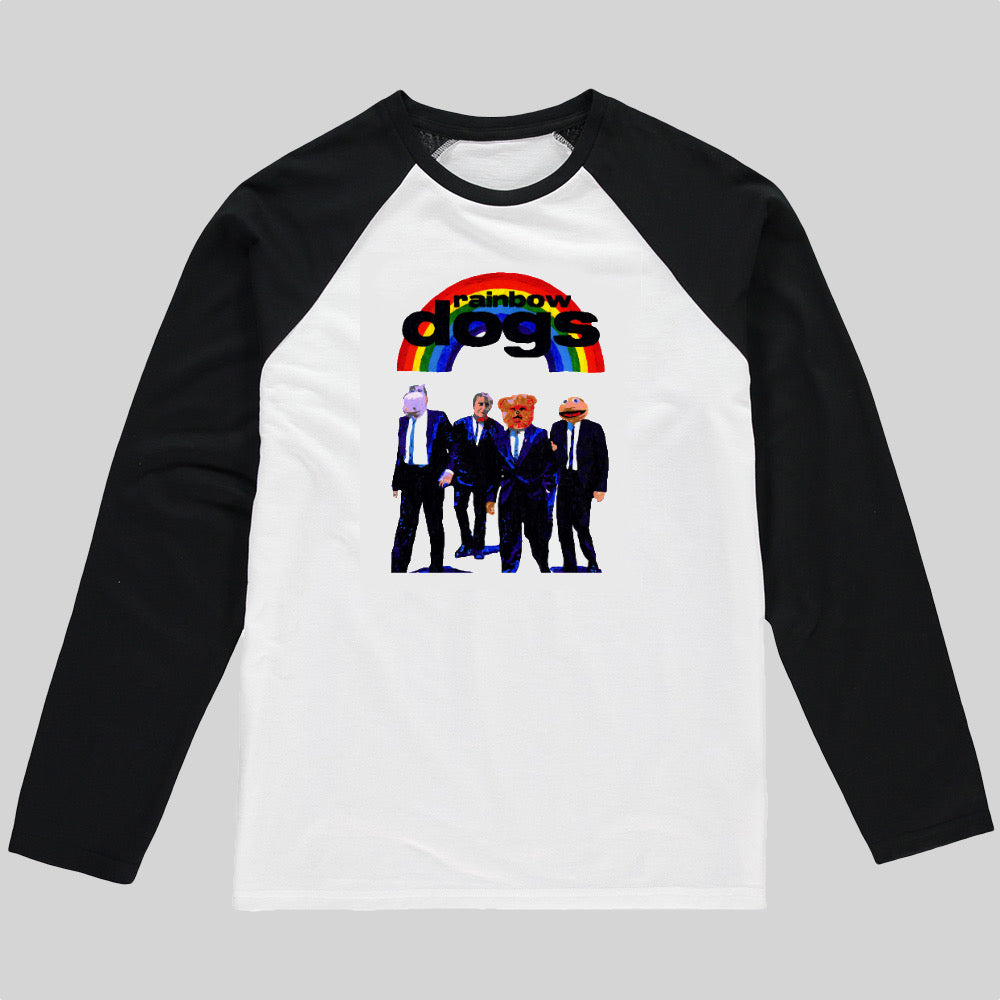 Baseball Top Rainbow Dogs (unisex adult)