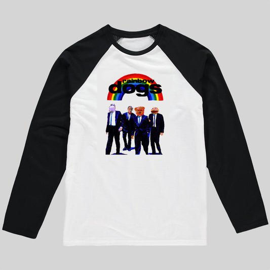 Baseball Top Rainbow Dogs (unisex adult)