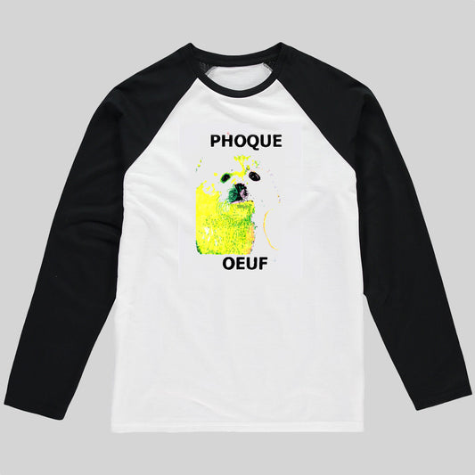 Baseball Top French Seal and Egg - Phoque Oeuf (unisex adult)