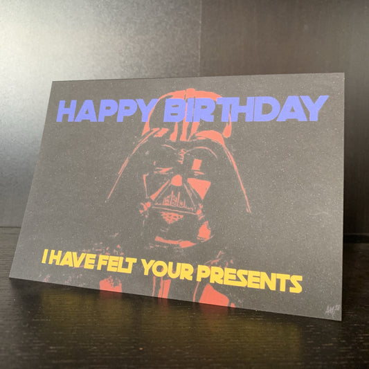Darth Vader Birthday Card: 13 x 18cm