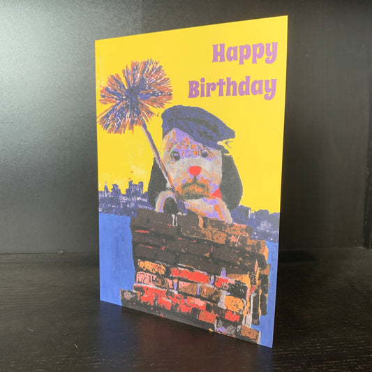 Sweep Chimney Birthday Card: 13 x 18cm