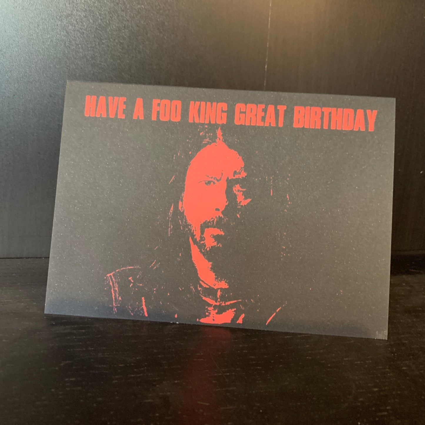 Dave Grohl Foo Fighters Birthday Card: 13 x 18cm