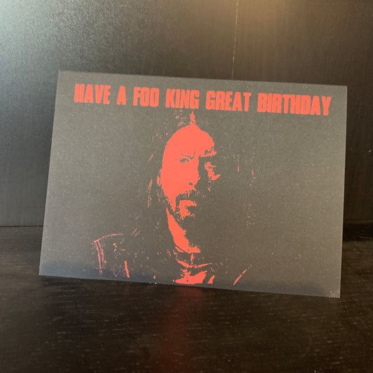 Dave Grohl Foo Fighters Birthday Card: 13 x 18cm