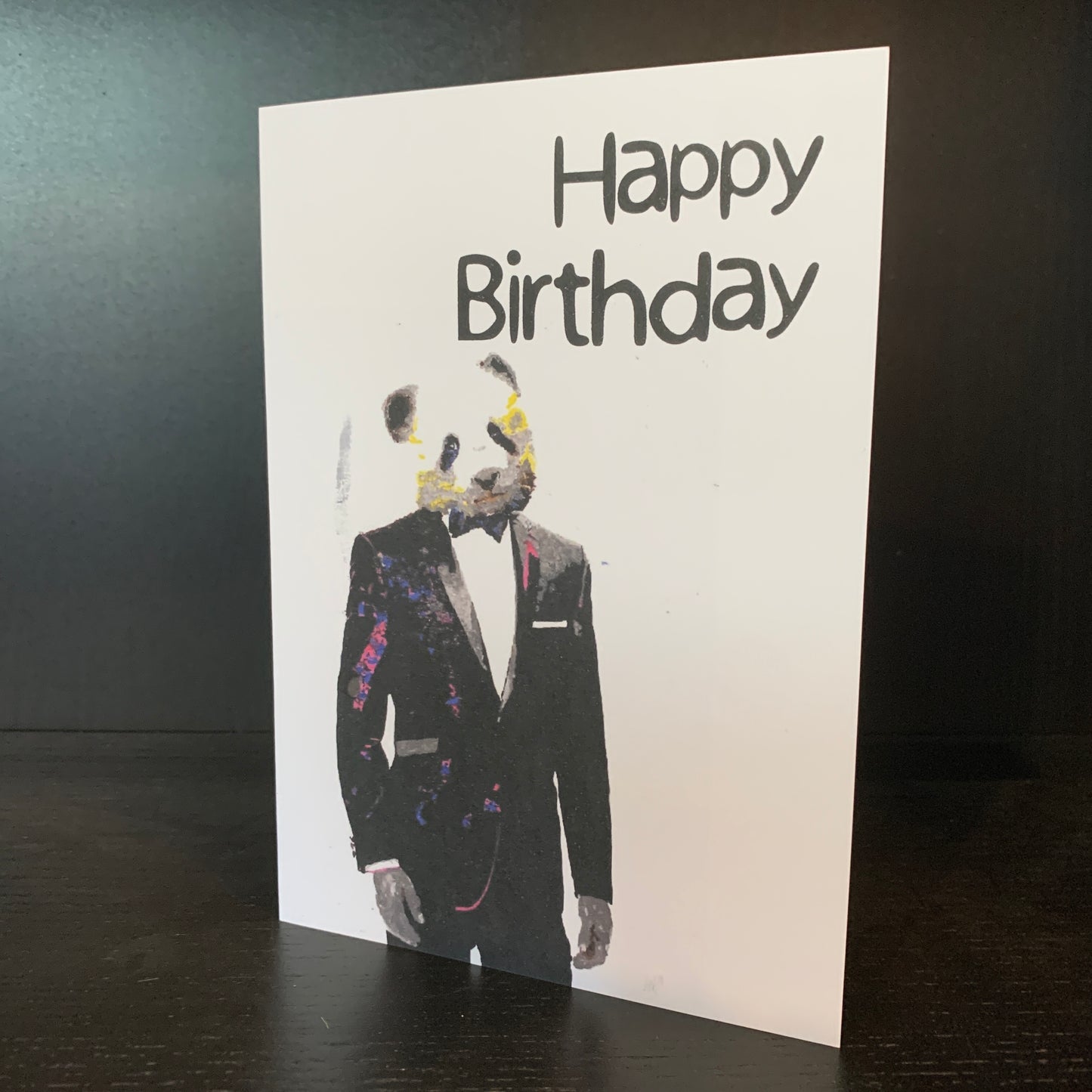 Panda DJ Birthday Card: 13 x 18cm