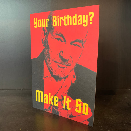 Picard Make It So Birthday Card: 13 x 18cm