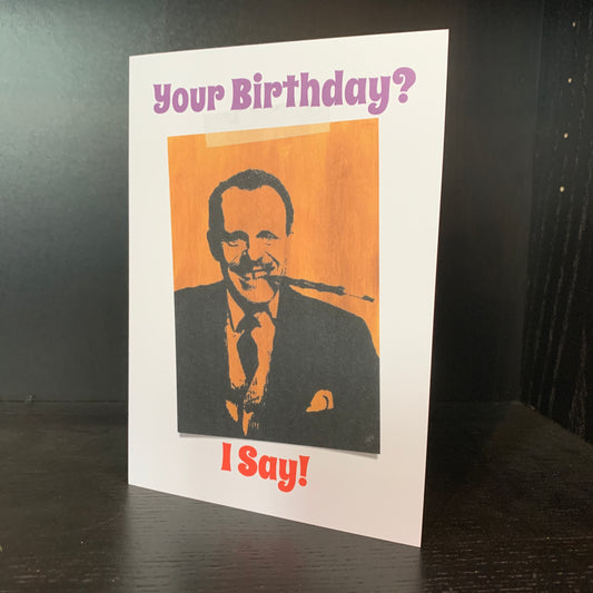 Terry Thomas Birthday Card: 13 x 18cm