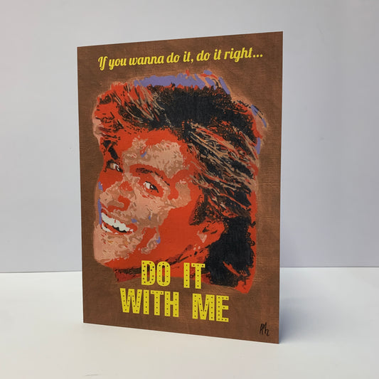 Wham George Michael Romantic Valentines Card: 13 x 18cm