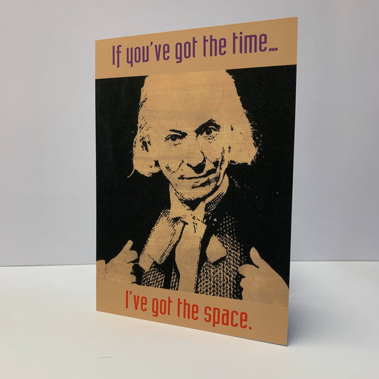 William Hartnell Dr Who Romantic Valentines Card: 13 x 18cm