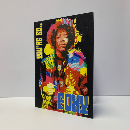 Jimi Hendrix Romantic Valentines Card: 13 x 18cm