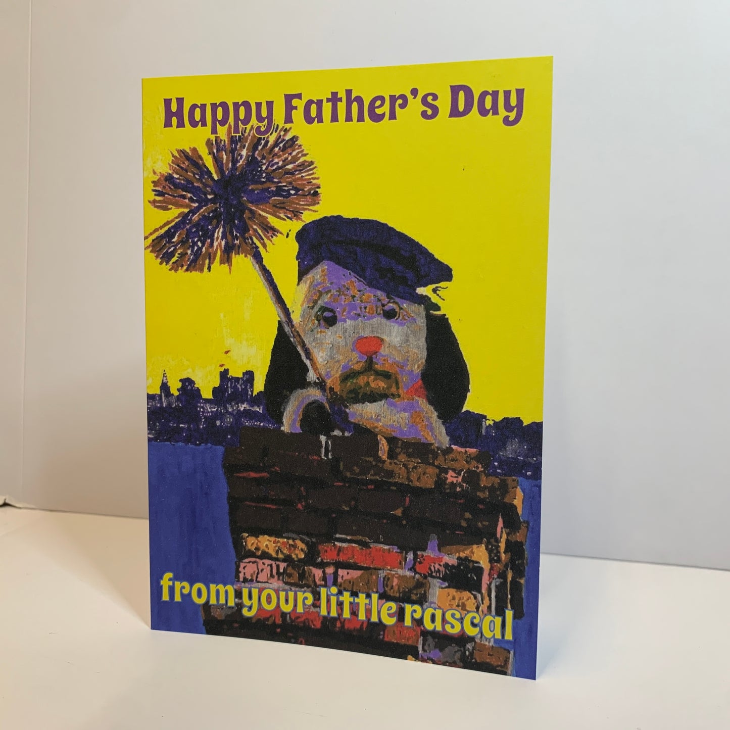 Father's Day Sweep Chimney Card: 13 x 18cm