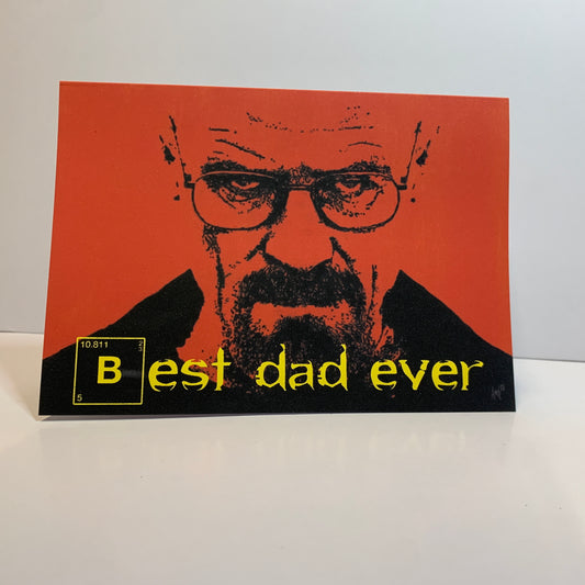 Father's Day Breaking Bad Card: 13 x 18cm