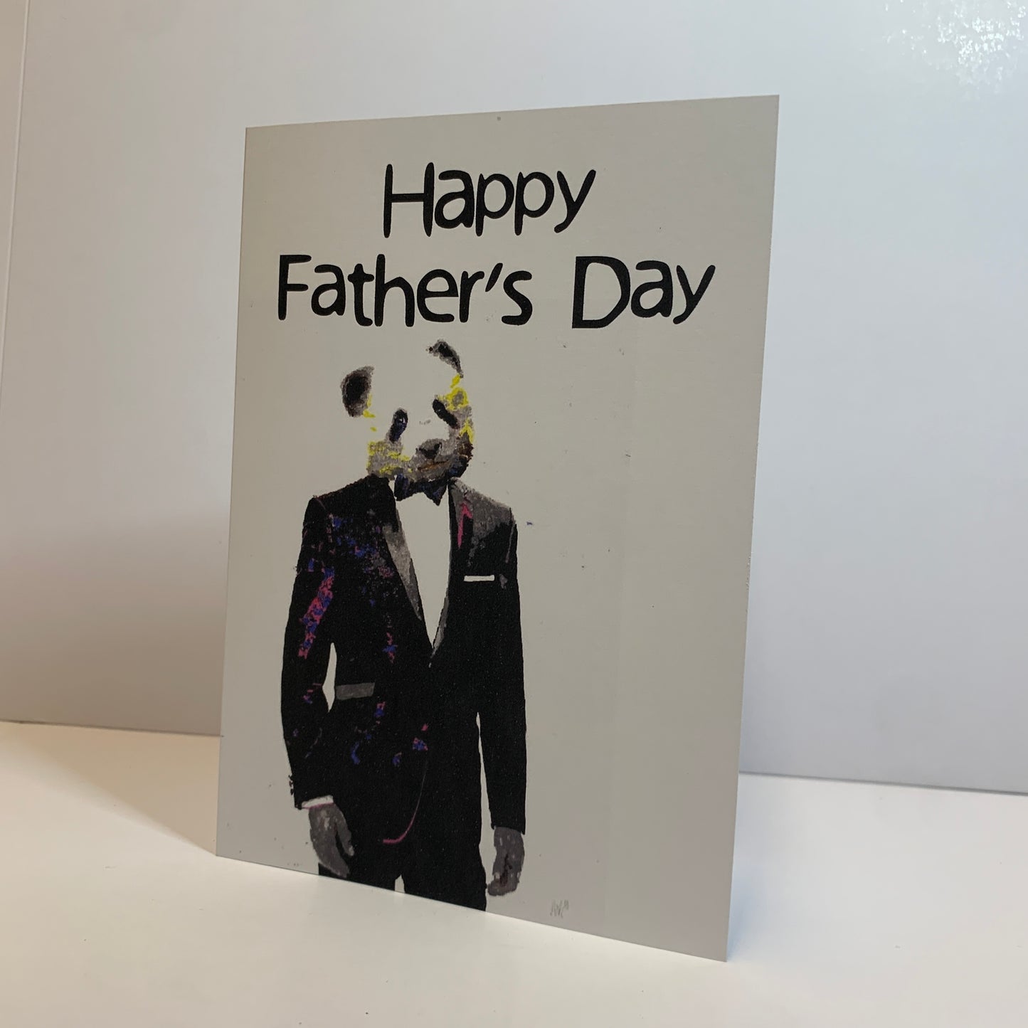 Father's Day Panda DJ Card: 13 x 18cm