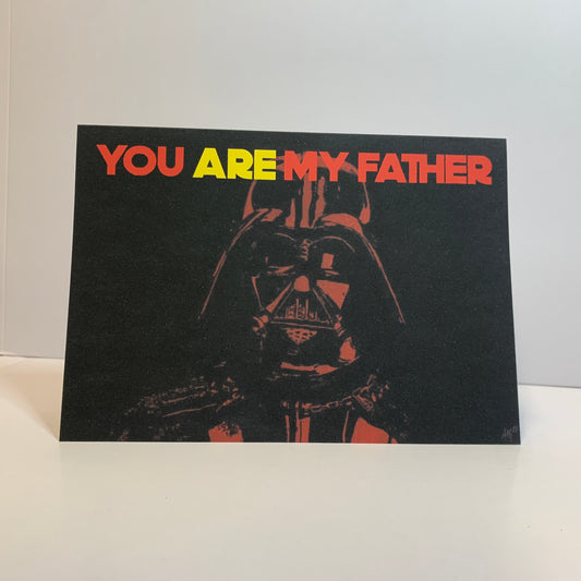 Father's Day Darth Vader Card: 13 x 18cm