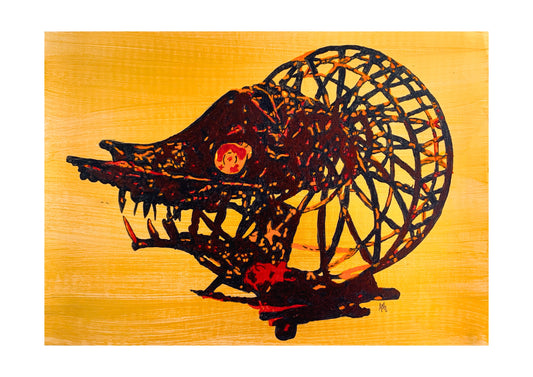 Pentagon Monster Snail Signed Print (various sizes)