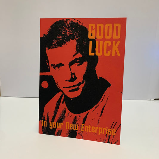 Good Luck Kirk Card: 13 x 18cm