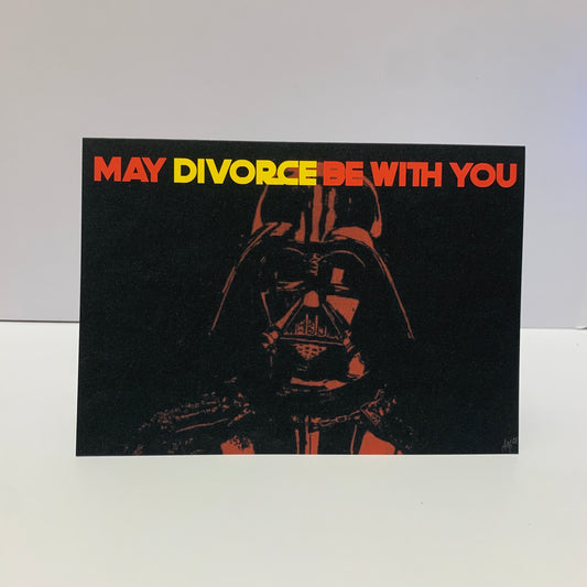 Divorce Darth Vader Card: 13 x 18cm